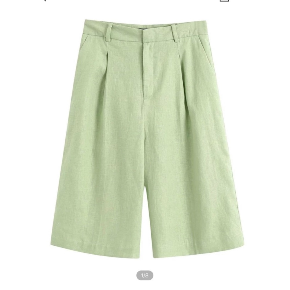 Green Bermuda shorts